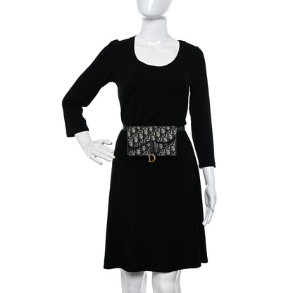 Christian Dior Oblique Saddle Belt Bag Blue 2 of 11