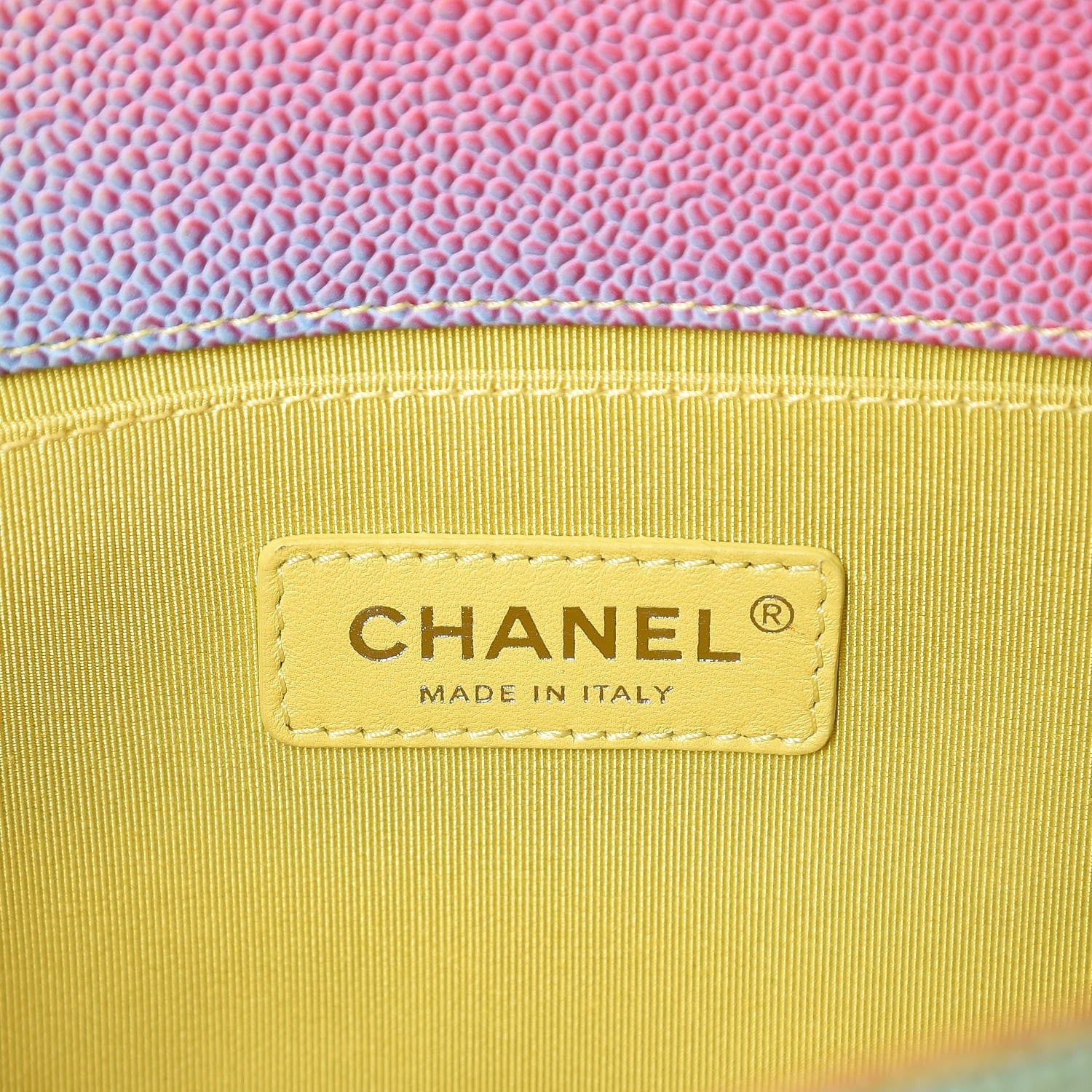 Chanel Caviar Quilted Medium Cuba Rainbow Boy Flap Multicolor 6 of 8