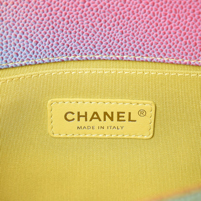 Chanel Caviar Quilted Medium Cuba Rainbow Boy Flap Multicolor 6 of 8