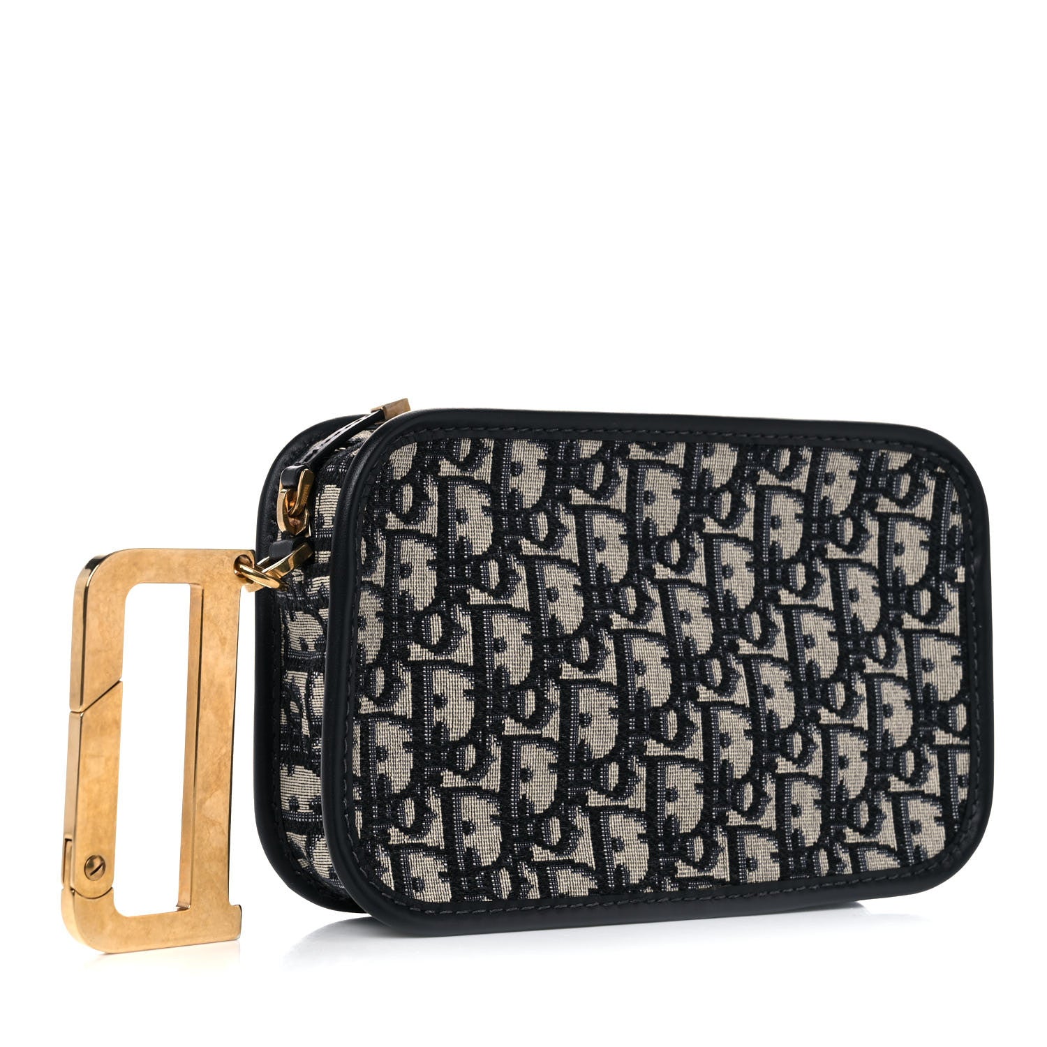 Christian Dior Oblique Diorquake Clutch Blue 4 of 11