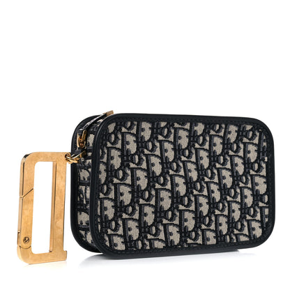 Christian Dior Oblique Diorquake Clutch Blue 4 of 11