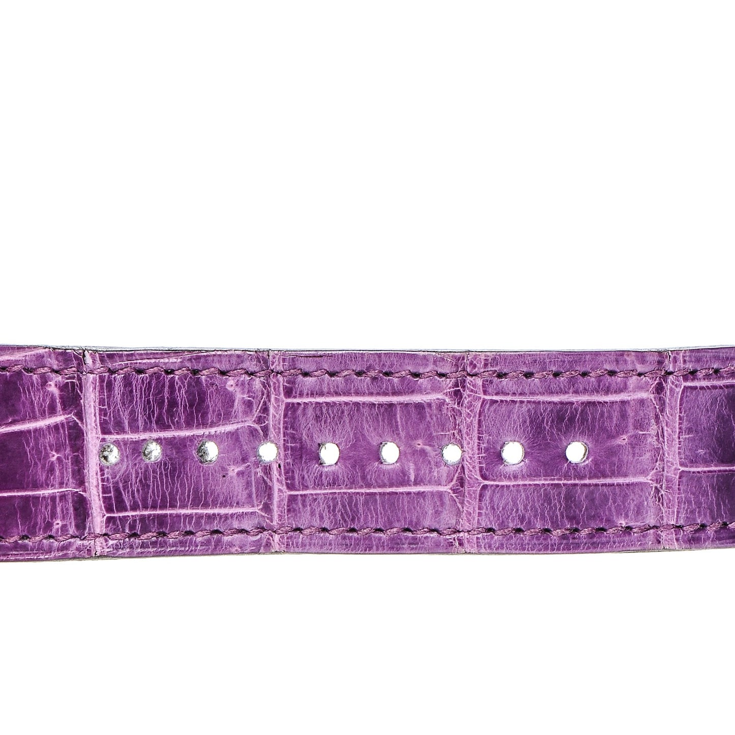 Stainless Steel Alligator Diamond Bezel 26mm Heure H Hour Quartz Watch Amethyst