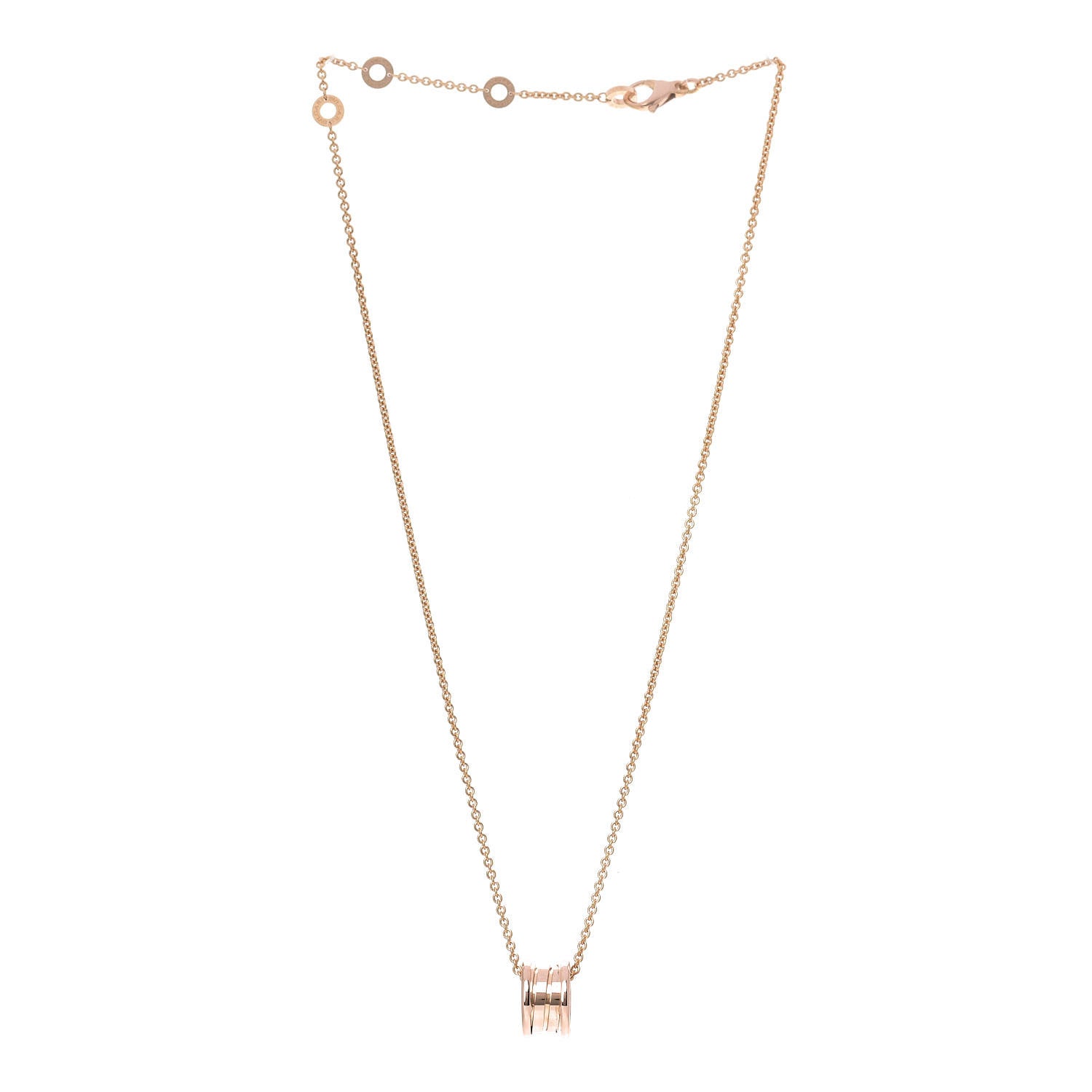 Bulgari 18K Rose Gold B.Zero1 Pendant Necklace 3 of 7