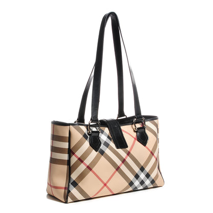 Burberry Nova Check Shoulder Bag Black 3 of 8