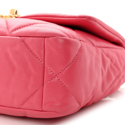 Chanel Lambskin Quilted Medium Chanel 19 Flap Light Pink 10 of 11