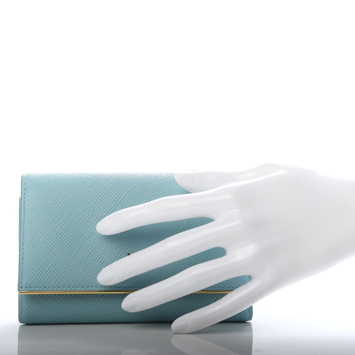 Saffiano Casablanca Tri-Fold Wallet Sea Blue