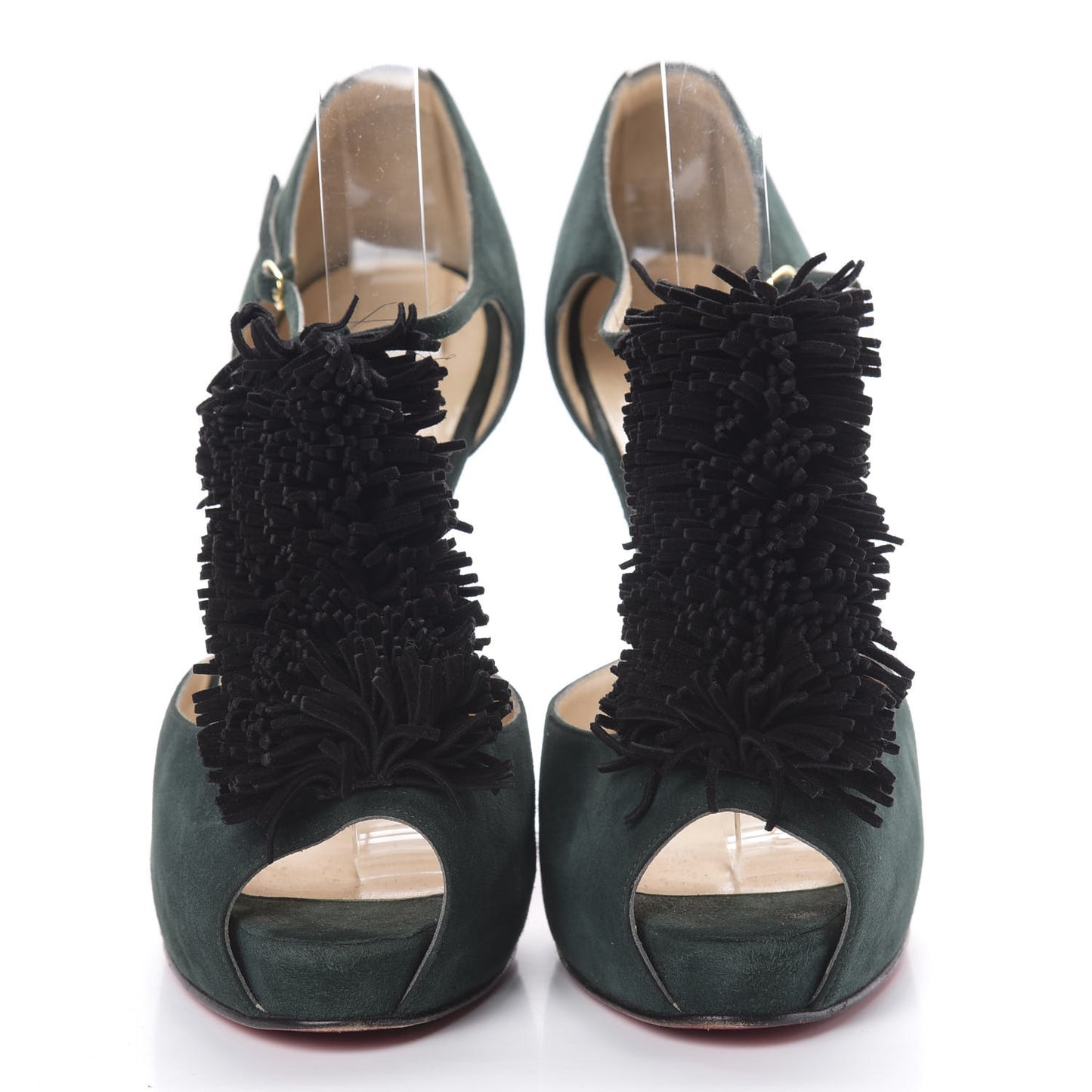 Suede Para La Cruz 120 Pumps 40 Verde Black