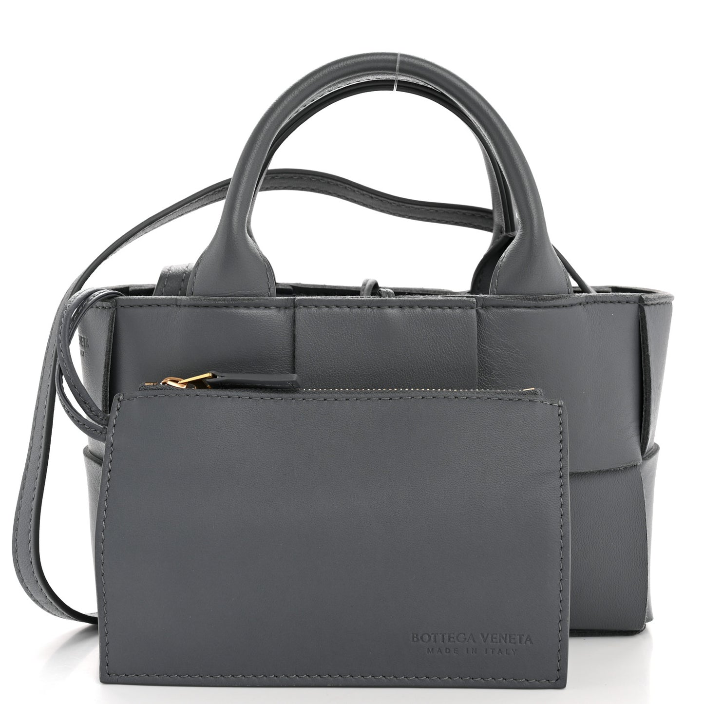 Nappa Maxi Intrecciato Arco Tote Thunder