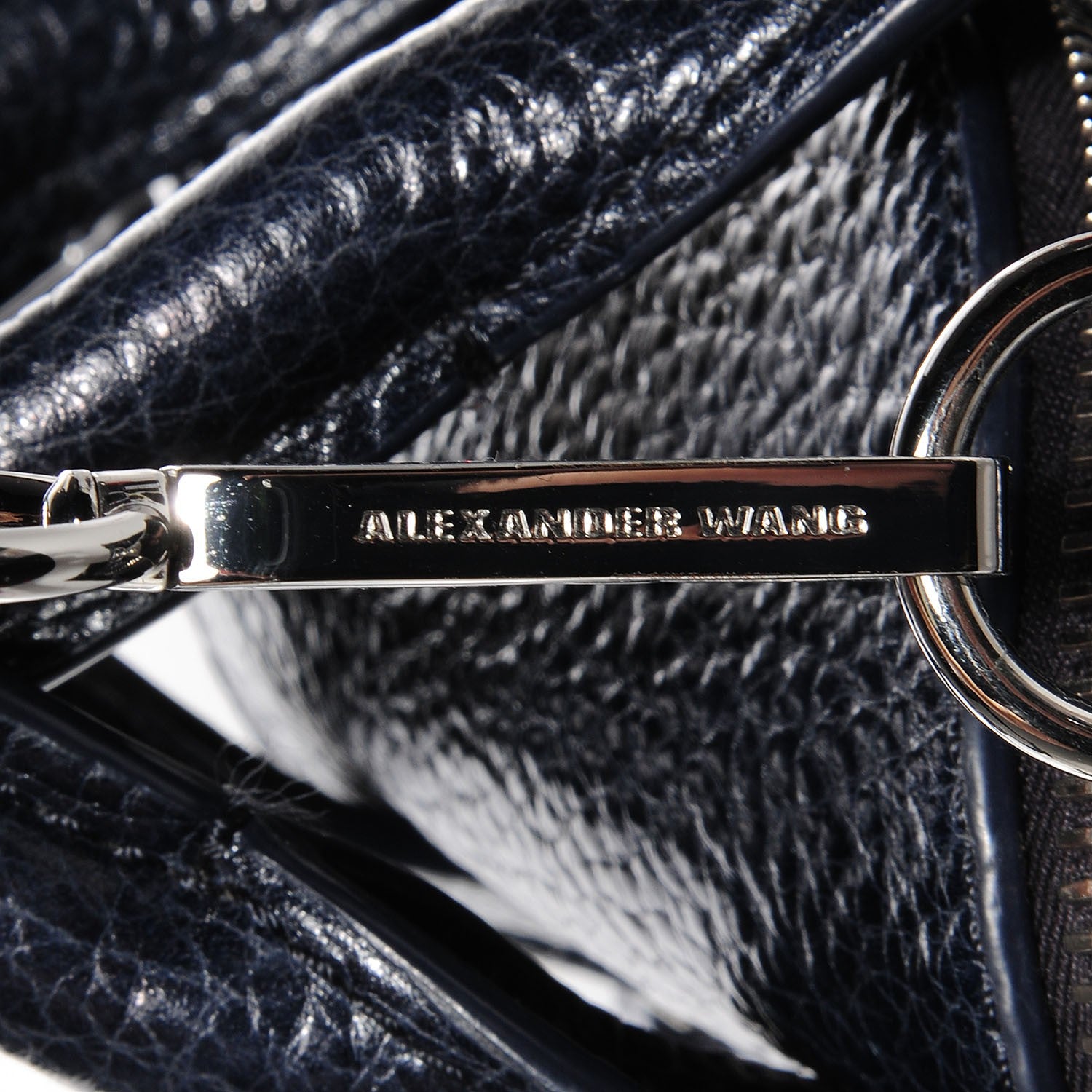 Alexander Wang Grained Lambskin Inside Out Rockie Ink 8 of 8