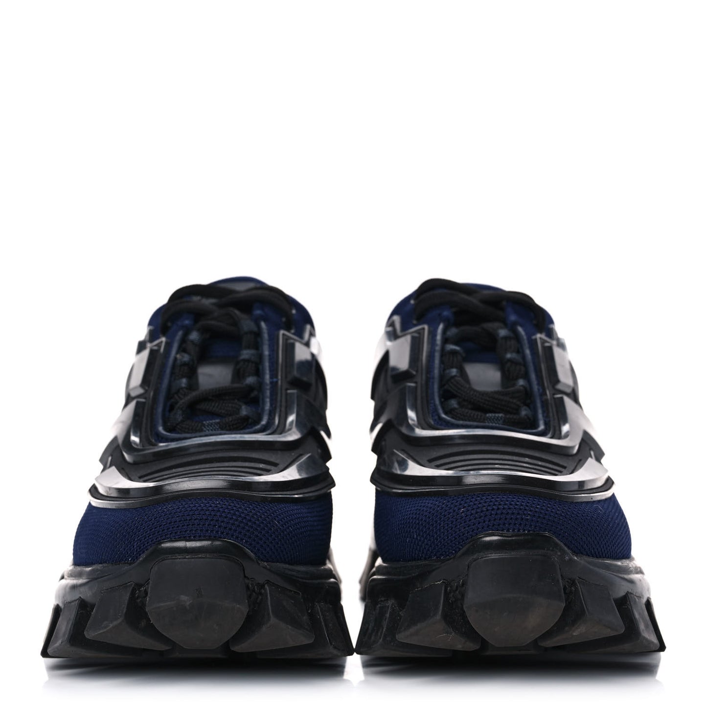 Rubber Knit Fabric Cloudbust Thunder Sneakers 38.5 Navy Black