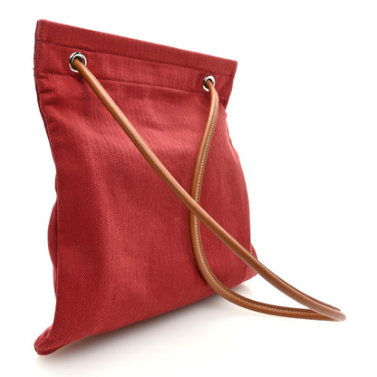 Hermes Canvas Swift Aline Grooming Bag Rouge H Gold 2 of 6