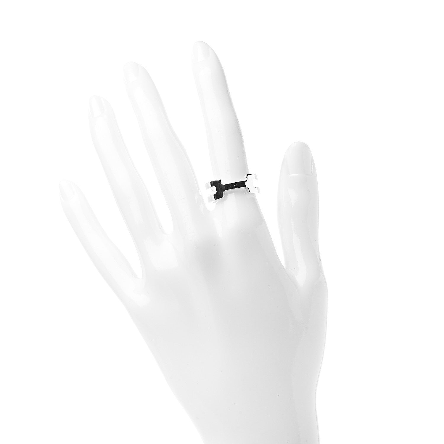 Hermes Sterling Silver H Ring 51 5.75 2 of 5