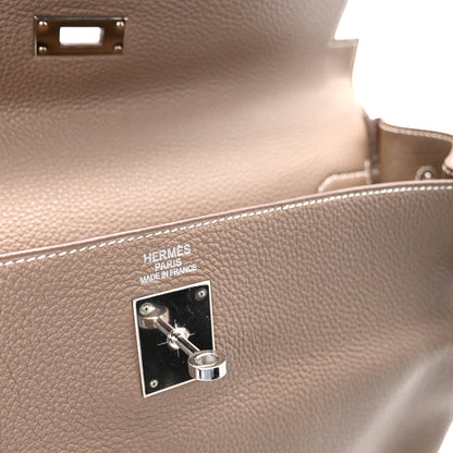 Hermes Togo Kelly Retourne 35 Etoupe 6 of 10