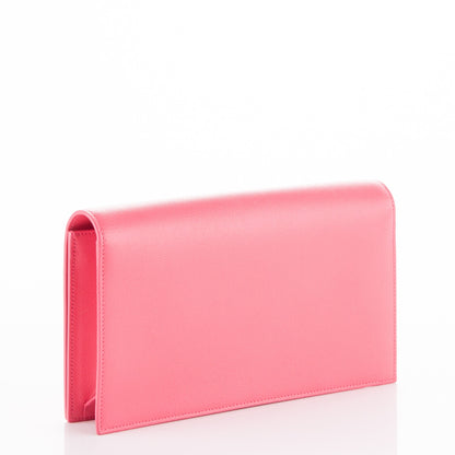 Saint Laurent Grain De Poudre Classic Monogram Kate Clutch Rose Clair 3 of 5