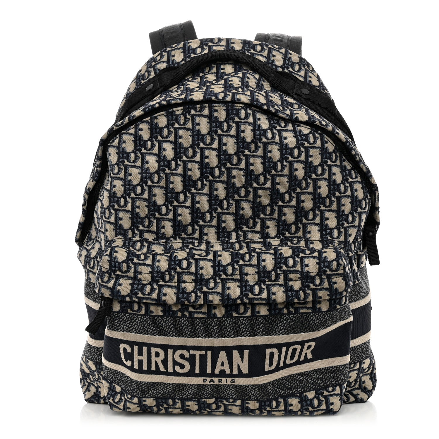 Christian Dior Oblique Diortravel Backpack Blue 1 of 12