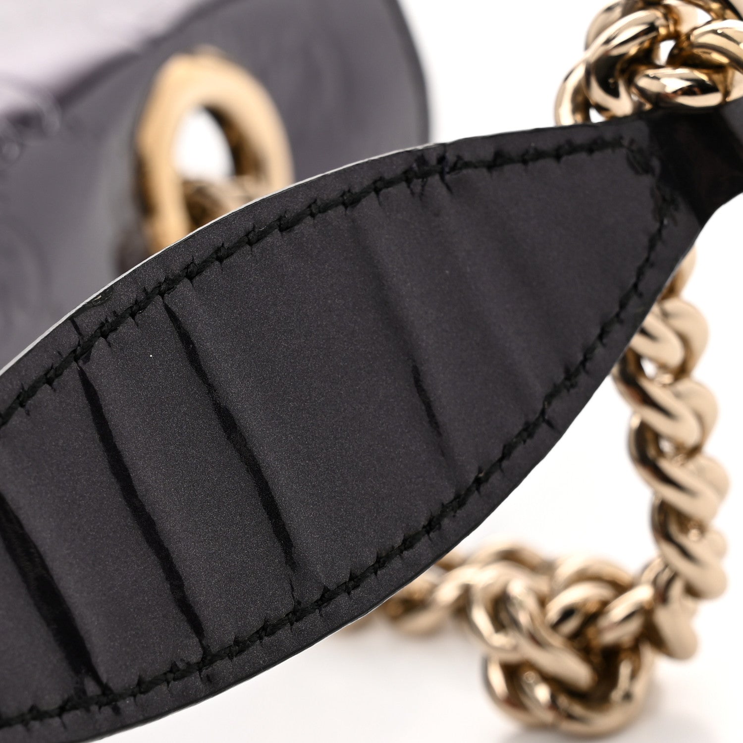 Gucci Shine Guccissima Medium Emily Chain Shoulder Bag Melanzana 11 of 12