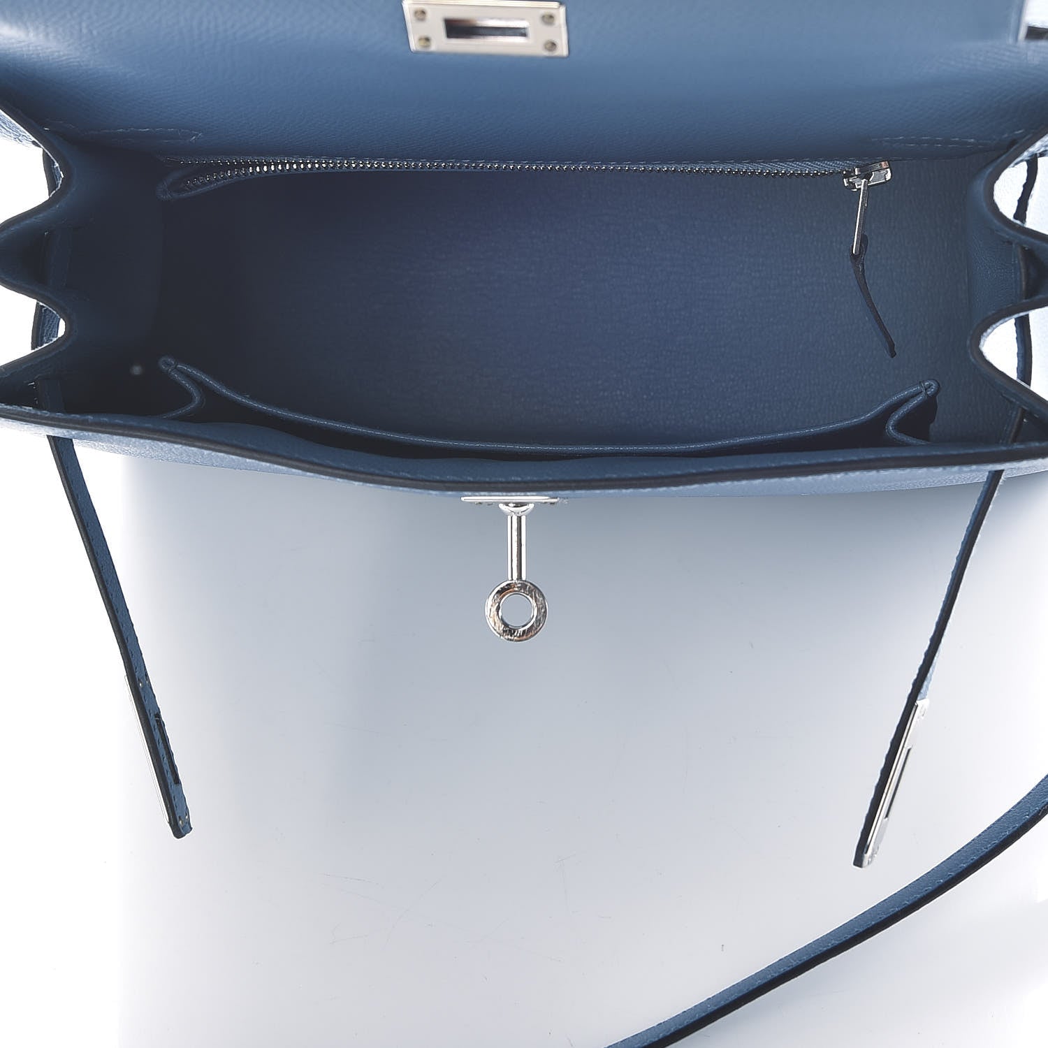 Hermes Epsom Kelly Sellier 25 Bleu Azur 5 of 10