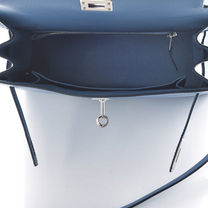 Hermes Epsom Kelly Sellier 25 Bleu Azur 5 of 10