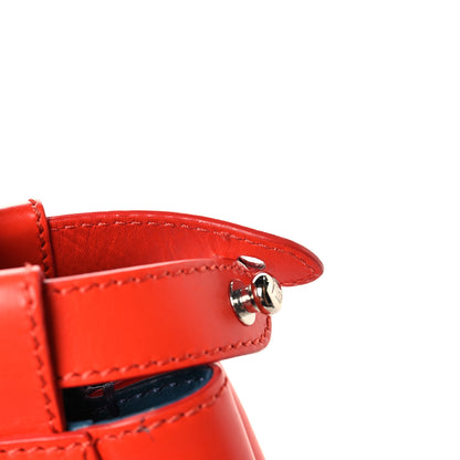 Fendi Vitello Morgan Snakeskin Crocodile Monster Eyes Medium Peekaboo Iconic Satchel Papavero Multicolor 16 of 16