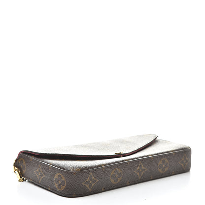 Louis Vuitton Monogram Pochette Felicie Chain Wallet Fuchsia 5 of 16