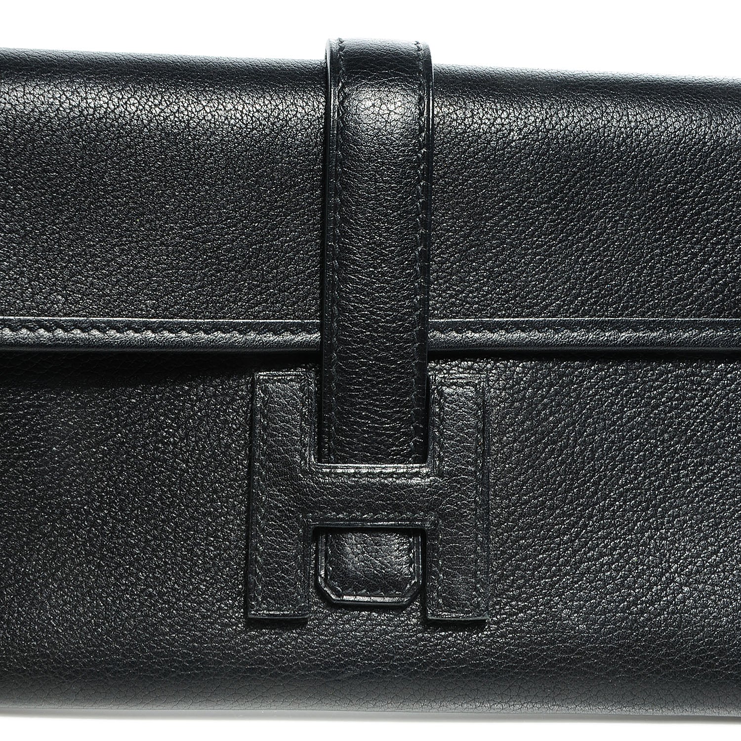 Hermes Evergrain Mini Jige Clutch Black 8 of 8