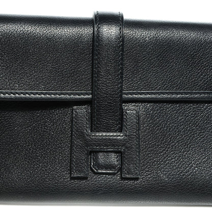 Hermes Evergrain Mini Jige Clutch Black 8 of 8