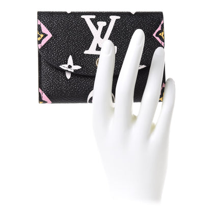 Louis Vuitton Monogram Giant Wild At Heart Rosalie Coin Purse Black 2 of 6
