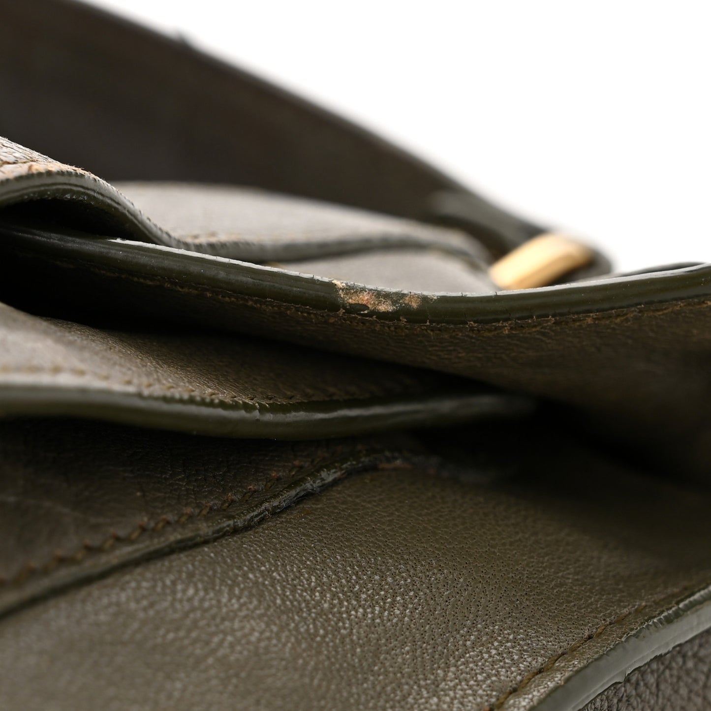 Lambskin Tiny PS1 Satchel Dark Olive