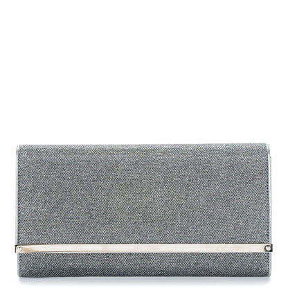 Jimmy Choo Lame Glitter Maia Clutch Grey 1 of 7