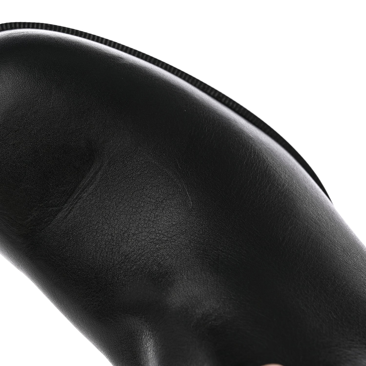 Chanel Calfskin CC Logo Mid Calf Boots Light Grey Black 18 of 19