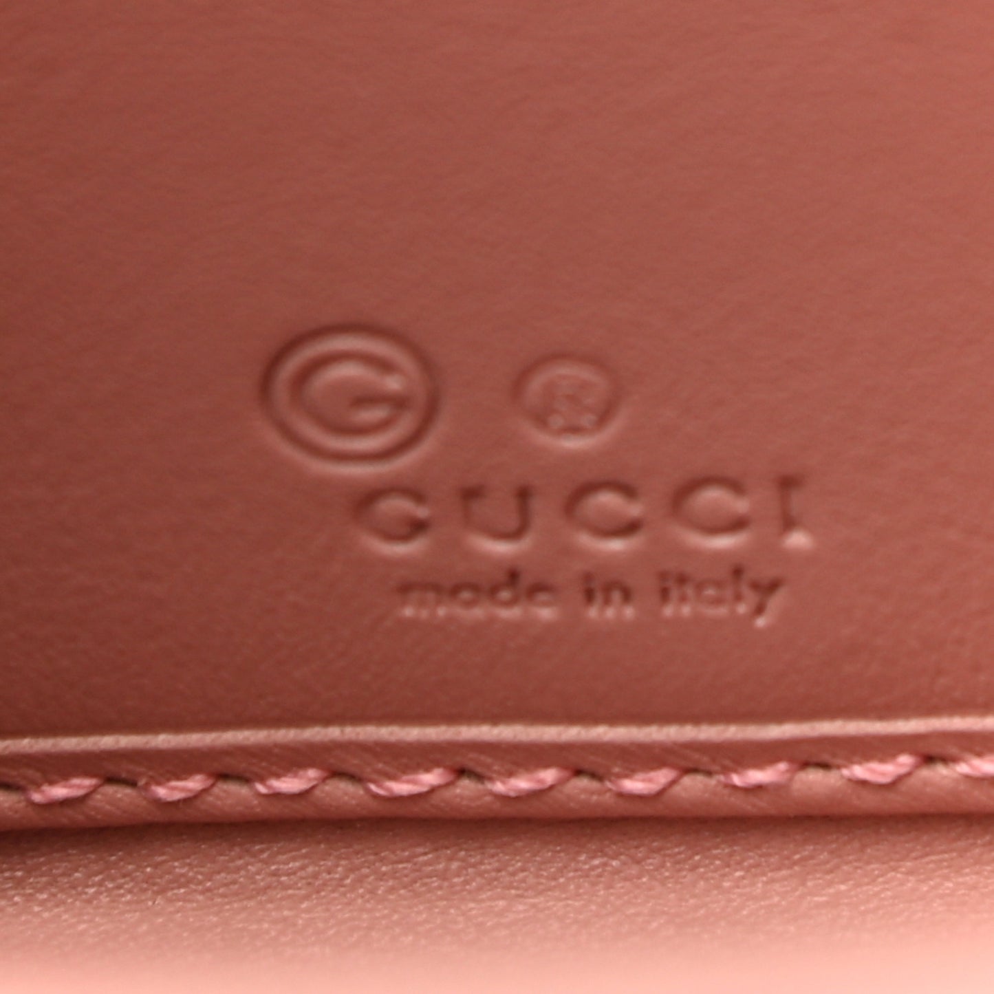 Microguccissima Zip Around Wallet Soft Pink
