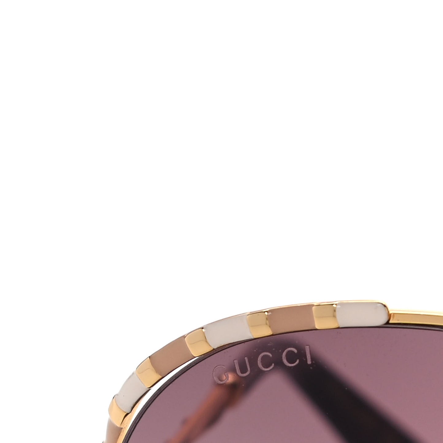 Metal Round Frame GG0595S Sunglasses Gold Brown
