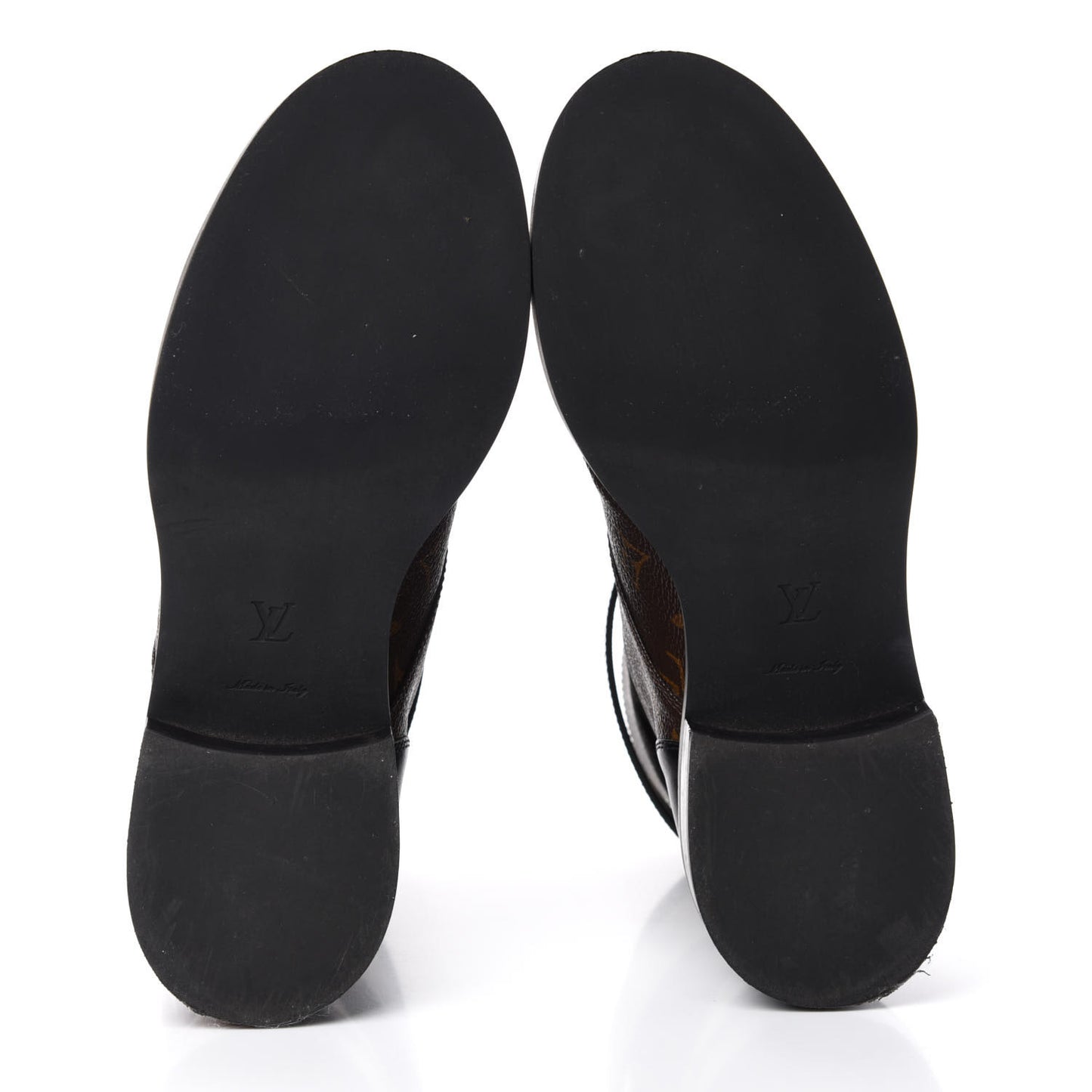 Monogram Calfskin Wonderland Flat Ranger Boots 38 Black