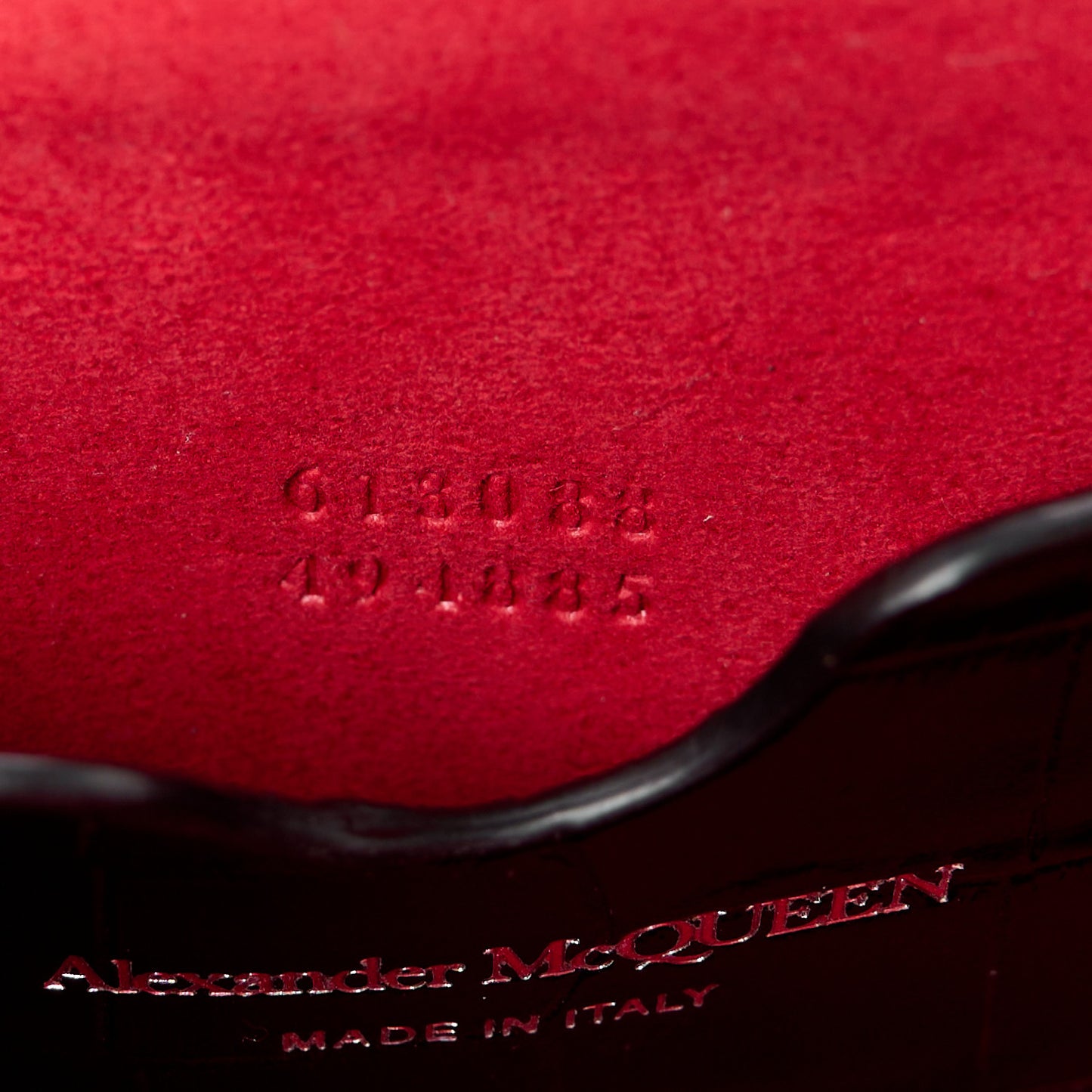 Calfskin Crocodile Embossed Skull Mini Crossbody Bag Black