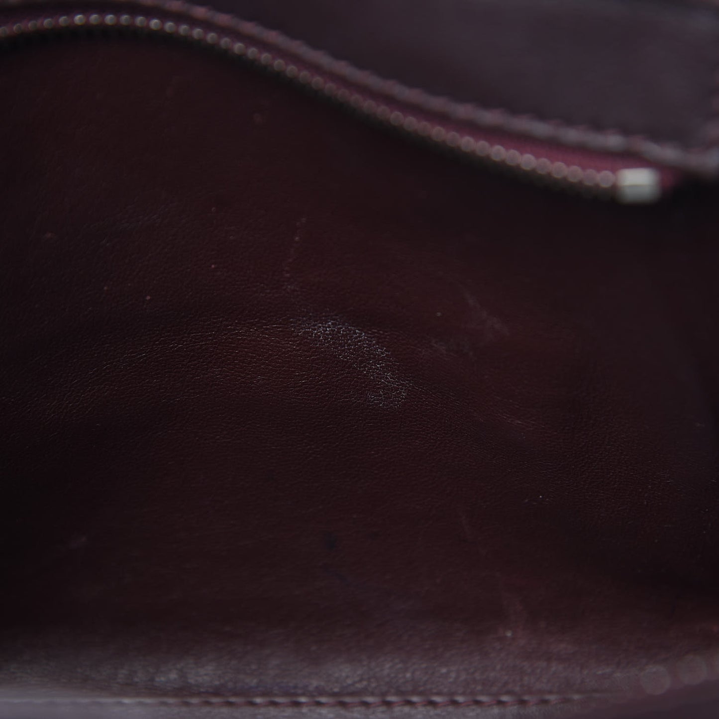 Smooth Calfskin Nano Luggage Burgundy