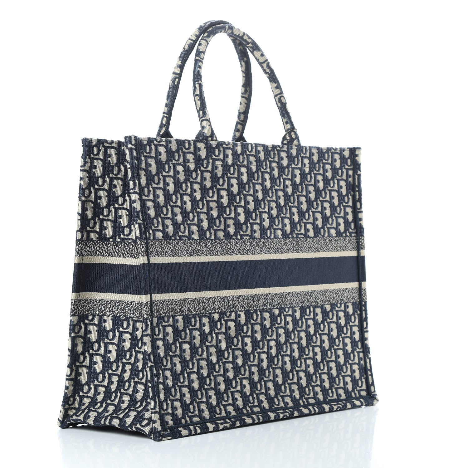 Christian Dior Oblique Book Tote Blue Multicolor 3 of 11