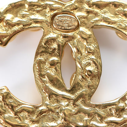 Chanel CC Crystal Drop Earrings Gold 4 of 5