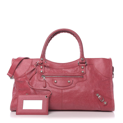 Balenciaga Agneau Giant 12 Silver Hardware Part Time Rose Thulian 1 of 12
