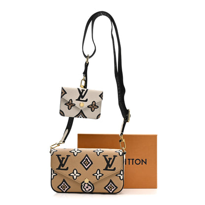Louis Vuitton Monogram Wild At Heart Felicie Strap & Go Arizona Creme 10 of 10