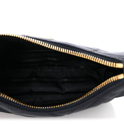Prada Re-Nylon Saffiano Stitched Mini Re-Edition 1995 Chaine Shoulder Bag Navy 5 of 9