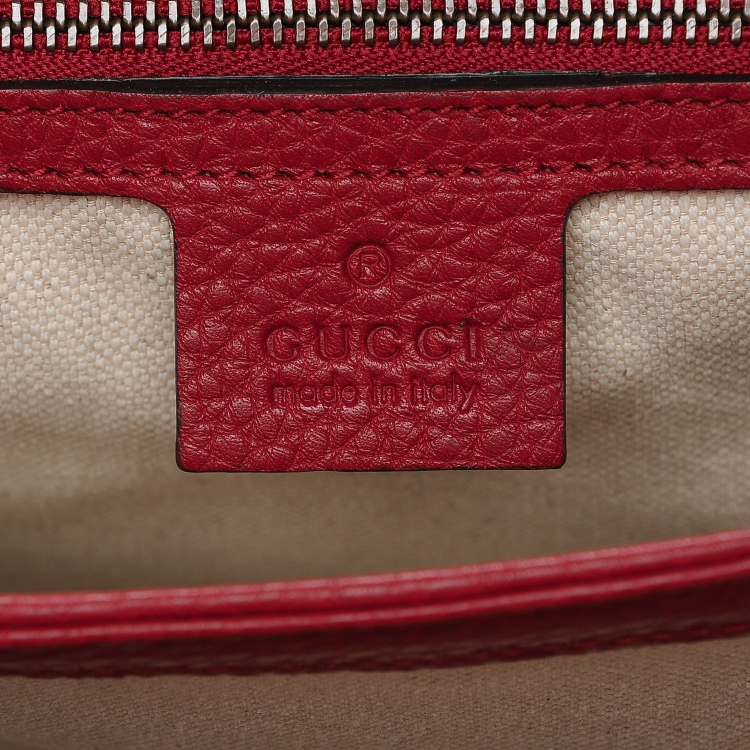 Gucci Cellarius Calfskin GG Marmont Shoulder Bag Vulcanic Red 6 of 6