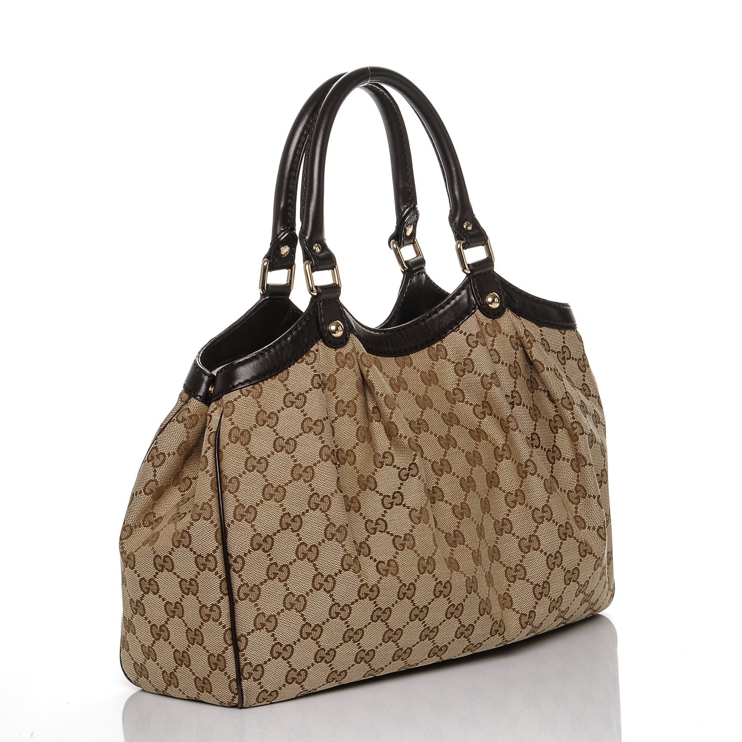 Gucci Monogram Medium Sukey Tote Dark Brown 3 of 11