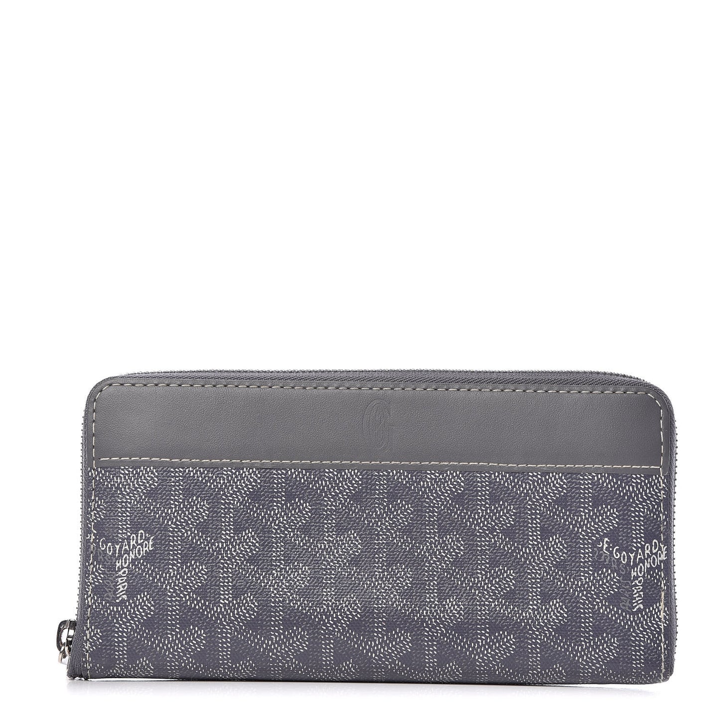 Goyardine Matignon Zip Around GM Wallet Grey