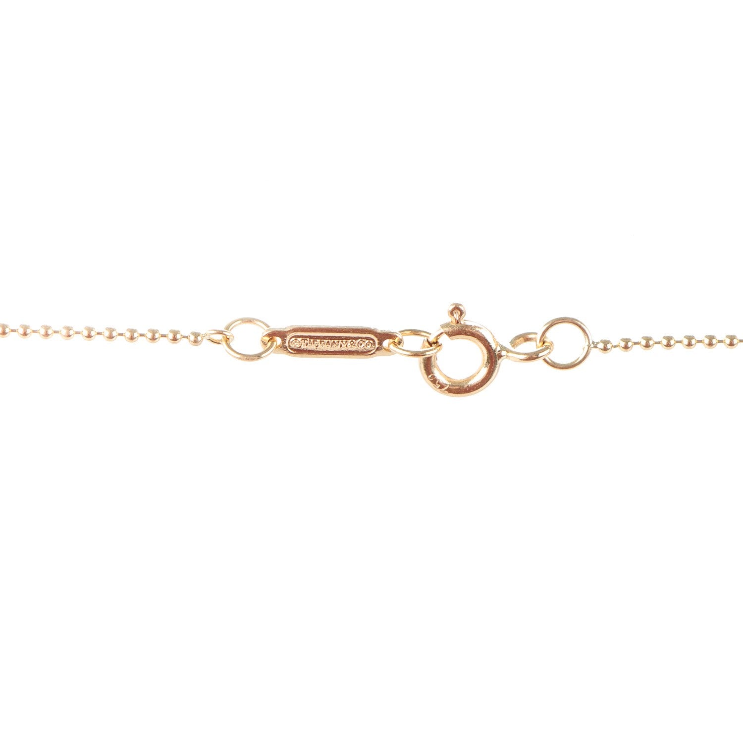 Tiffany 18K Yellow Gold Diamond Emblem Lock Pendant Necklace 5 of 7