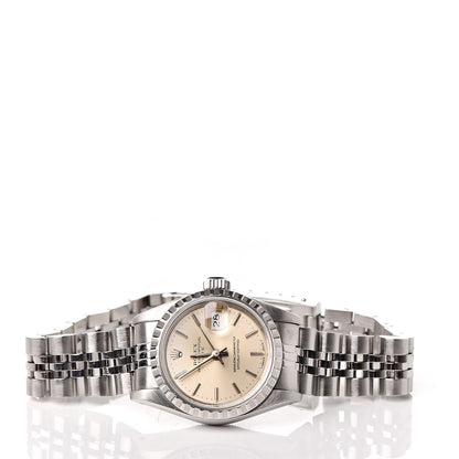 Rolex Stainless Steel 26mm Oyster Perpetual Date Watch Silver 69240 3 of 7