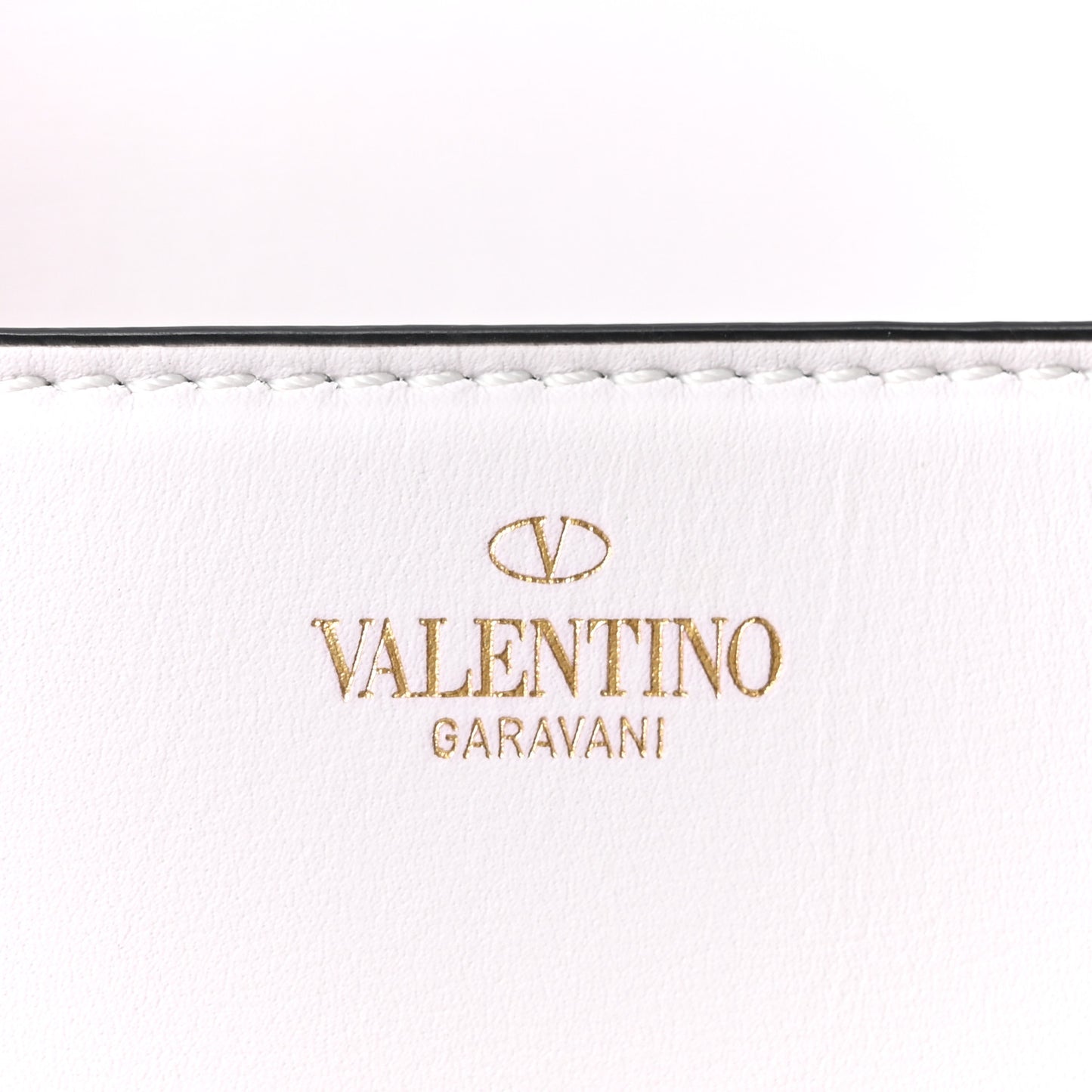 Calfskin Small Vlogo Chain Shoulder Bag Optic White