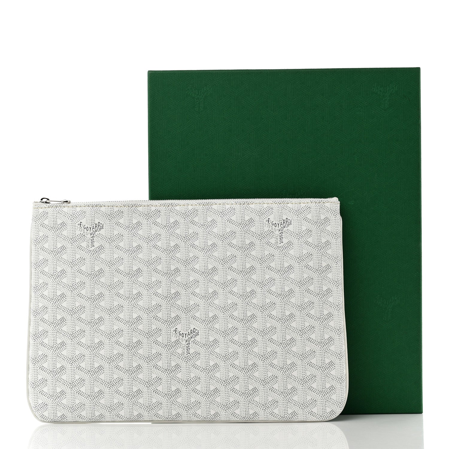 Goyard Goyardine Senat Pochette MM White 7 of 7