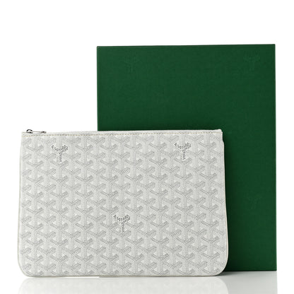 Goyard Goyardine Senat Pochette MM White 7 of 7