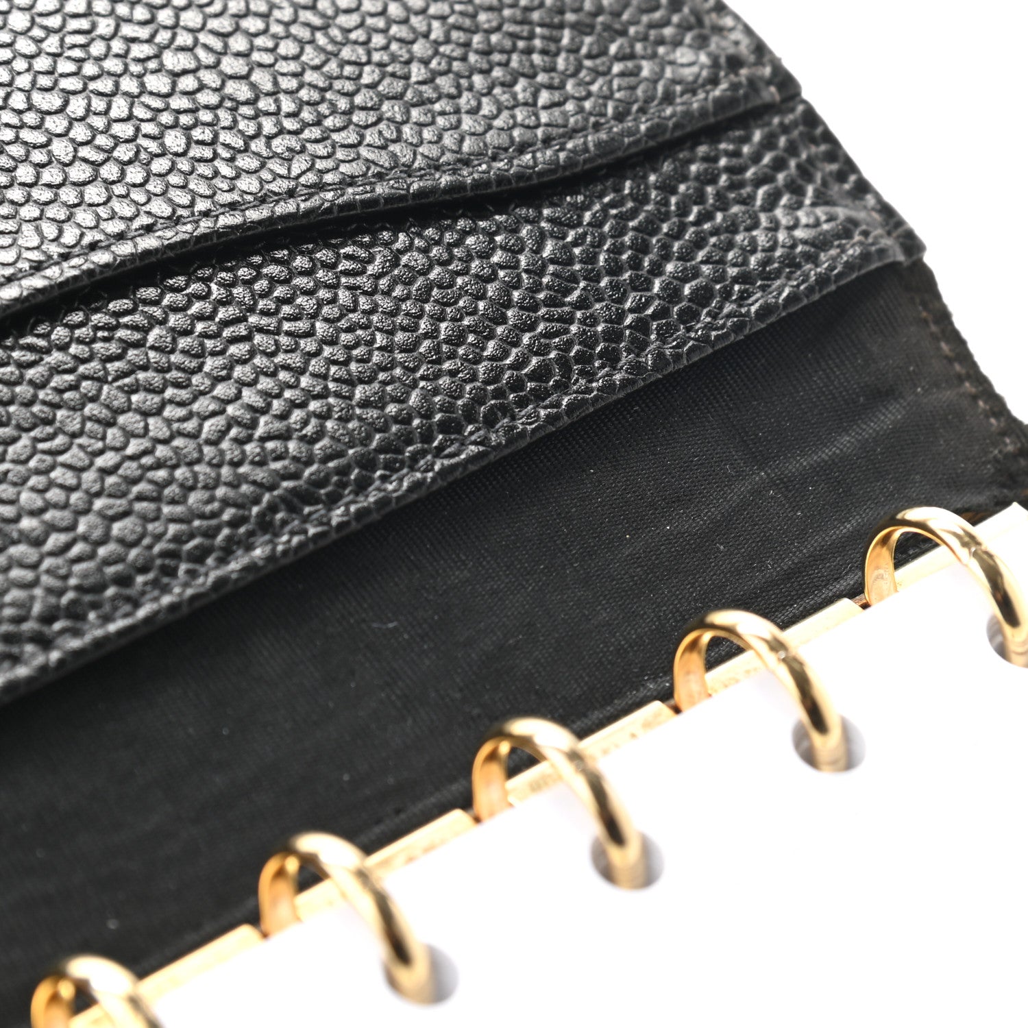 Chanel Caviar CC Small Ring Agenda Planner Black 13 of 14