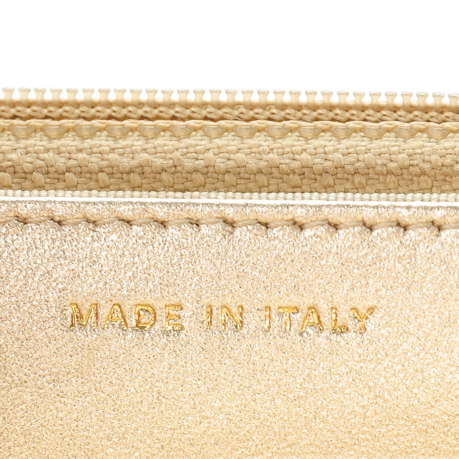 Chanel Metallic Lambskin Wallet On Chain WOC Gold 13 of 16